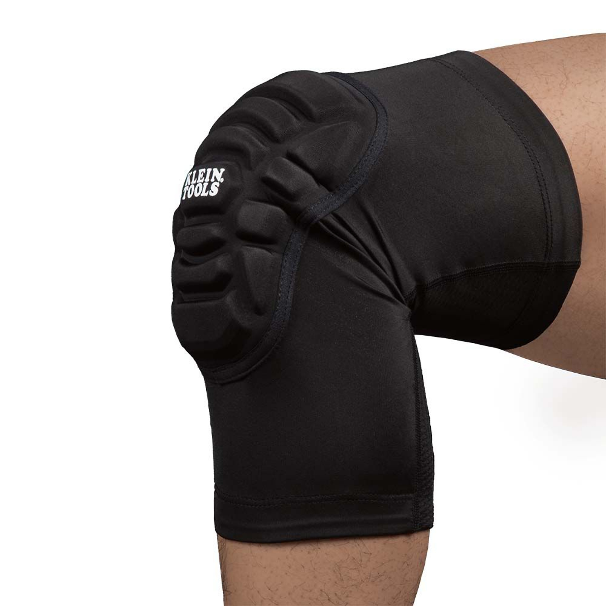 Klein Tools, Pair of Lightweight Knee Pad Sleeves, L/XL, Black, PPE,  Model# 60592